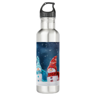 Mr. & Mrs. Snowman Stainless Steel Bottle