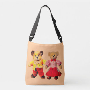 Mr. & Mrs. Teddy Bears: Romantic Couple Crossbody Bag