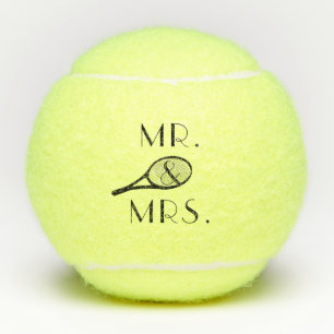 Mr. & Mrs. Tennis Racket Tennis Balls