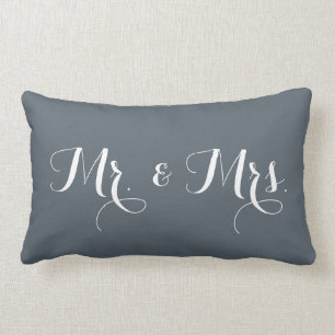 Mr. & Mrs. Throw Pillow