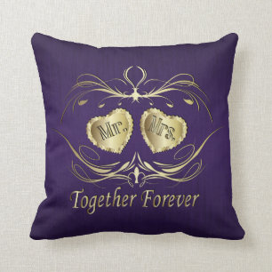 Mr & Mrs Together Forever   Personalise Cushion