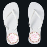 Mr. & Mrs. Watercolor Wedding Flip Flops<br><div class="desc">For further customisation,  please click the "Customise" button and use our design tool to modify this template. If the options are available,  you may change text and image by simply clicking on "Edit/Remove Text or Image Here" and add your own. Designed by Freepik.</div>