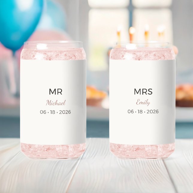 Mr Mrs Wedding Glasses | Romantic Toast Set (Insitu (Baby Shower))