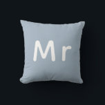 Mr. & Mrs. Wedding Monogram  Cushion<br><div class="desc">funny party game wedding</div>