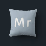Mr. & Mrs. Wedding Monogram  Cushion<br><div class="desc">funny party game wedding</div>
