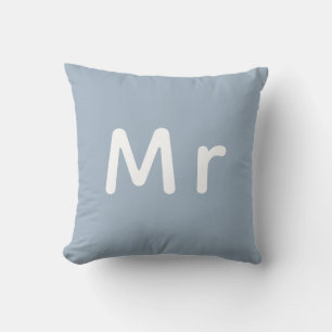 Mr. & Mrs. Wedding Monogram  Cushion