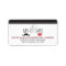 Mr. & Mrs. Wedding Return Address Labels (black)