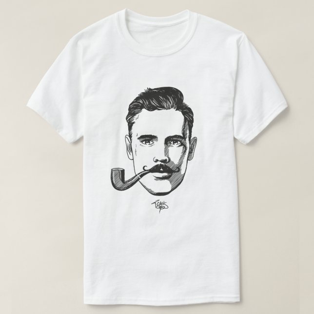 Mr. Mustache (for man) T-Shirt (Design Front)