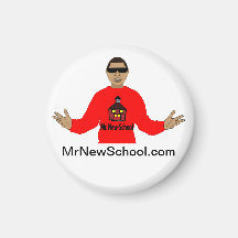 Mr. New-School Magnet (1.25 Inch)