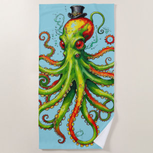 Mr Octopus Beach Towel