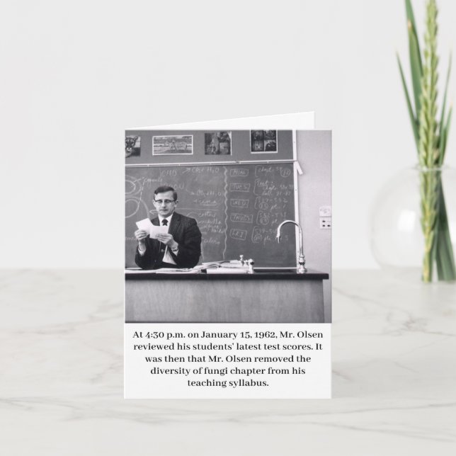 Mr. Olsen Teacher Retirement Congrats Card (Front)