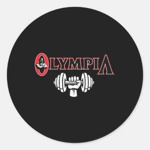 Mr Olympia For Men Women Fitness Bodybuilding 3  Classic Round Sticker