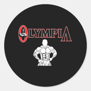 Mr Olympia For Men Women Fitness Bodybuilding 4 Classic Round Sticker