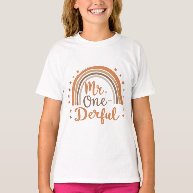 Mr One Derful Birthday Shirt (Front)