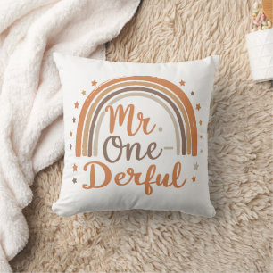 Mr One derful Throw Pillow