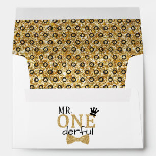 Mr. ONEderful 1st Birthday Envelope