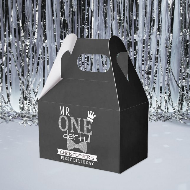 Mr. ONEderful 1st Birthday Party Favour Box (Creator Uploaded)