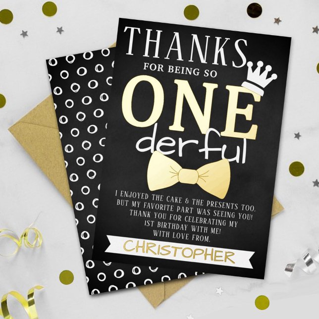 Mr. ONEderful 1st Birthday Thank You Real (Creator Uploaded)