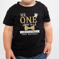 Mr. ONEderful 1st Birthday Toddler T-shirt