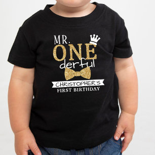 Mr. ONEderful 1st Birthday Toddler T-shirt