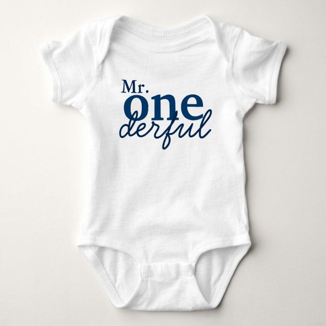 Mr Onederful Baby Shirt (Front)