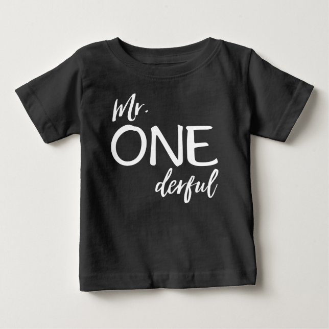 Mr. Onederful Baby T-Shirt (Front)