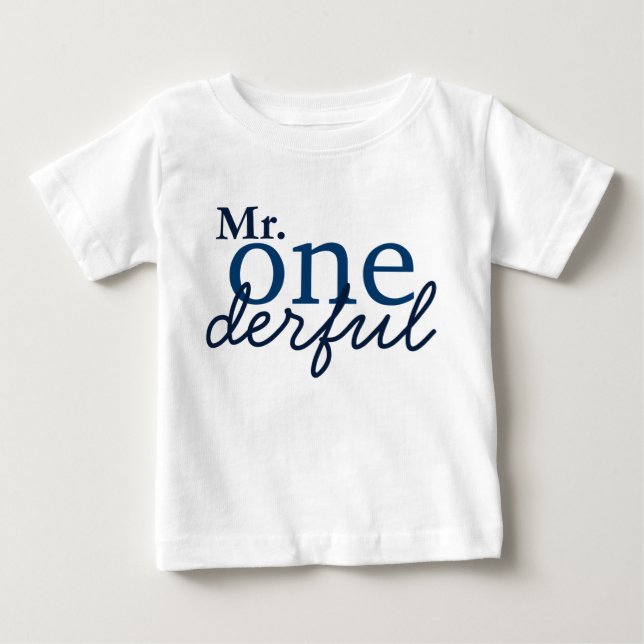 Mr Onederful Baby T Shirt (Front)