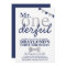 Mr Onederful Birthday Invitation (navy & silver)