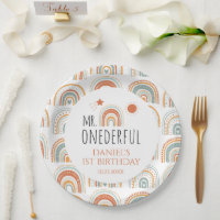 MR Onederful Boho Rainbow First Birthday 