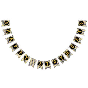 Mr. ONEderful Happy Birthday Bunting Banner