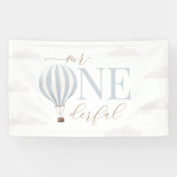 Mr Onederful Hot Air Balloon Birthday