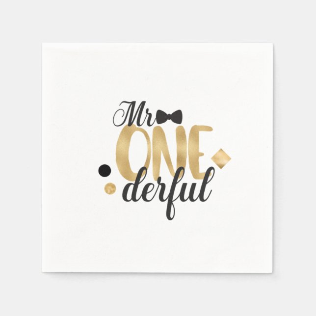 Mr Onederful Napkins (Front)