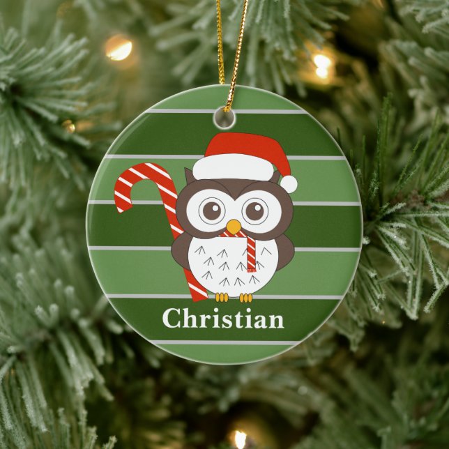 Mr Owl Christmas Special Ceramic Tree Decoration (Tree)