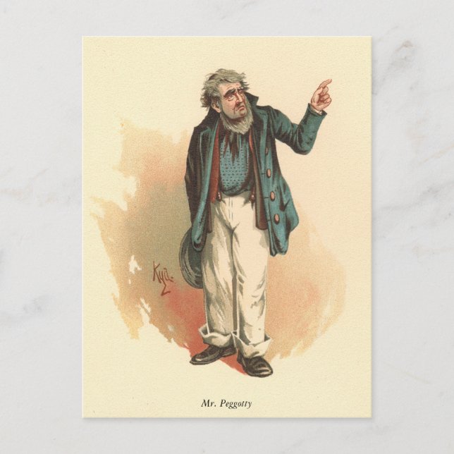 Mr. Peggotty by Kyd - Dickens' David Copperfield Postcard (Front)