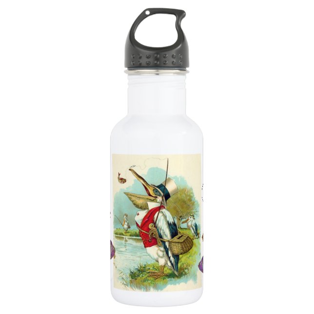 MR PELICAN FISHING MONOGRAM 532 ML WATER BOTTLE (Front)