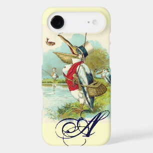 MR PELICAN FISHING MONOGRAM,cream