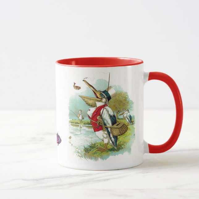MR PELICAN FISHING TROUTS MONOGRAM Fishes Mug (Right)