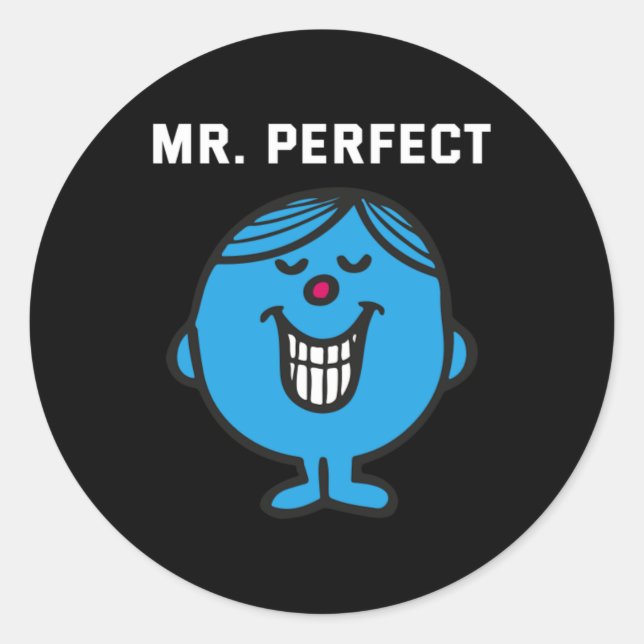 Mr Perfect Classic Round Sticker (Front)