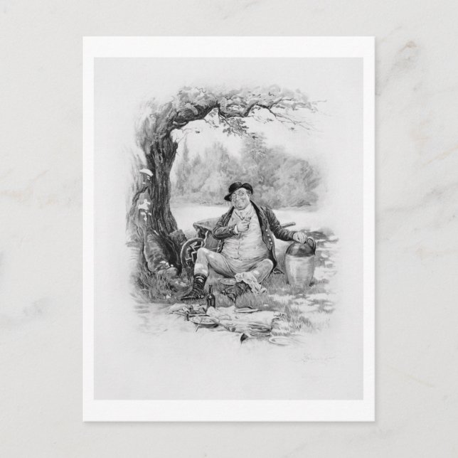 Mr Pickwick, from 'Charles Dickens: A Gossip about Postcard (Front)