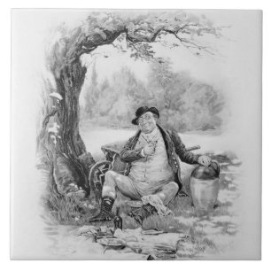 Mr Pickwick, from 'Charles Dickens: A Gossip about Tile