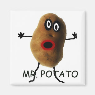 Mr Potato Cartoon Magnet
