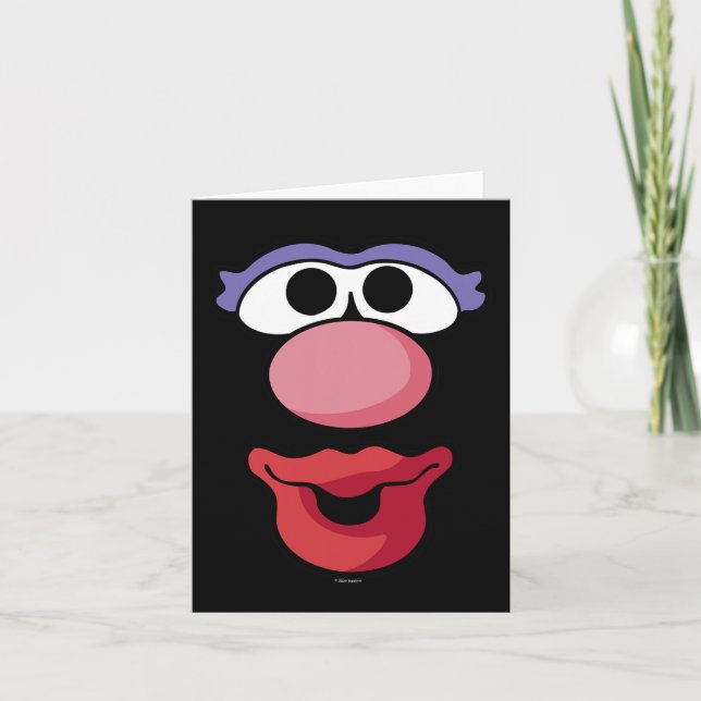 Mr. Potato Head Halloween Mrs. Potato Head Big Fac Card (Front)