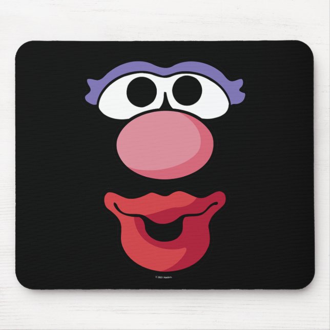 Mr. Potato Head Halloween Mrs. Potato Head Big Fac Mouse Mat (Front)