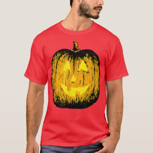 Mr Pumpkin Lighted Jack O Lantern  T-Shirt