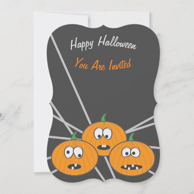 Mr Pun! Happy Halloween Invitations (Front)