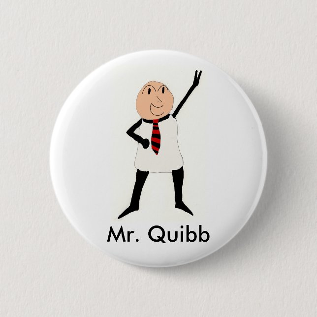 Mr. Quibb Button (Front)