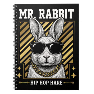 Mr Rabbit Hip Hop Hare Tote Notebook