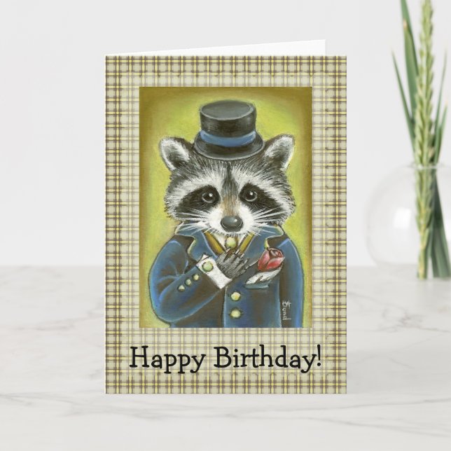 Mr Racoon Card (Front)