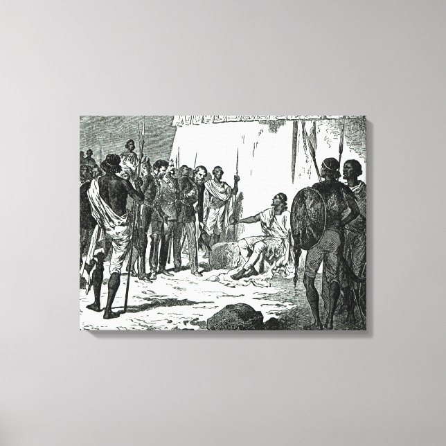 Mr.Rassam's interview with King Theodore Canvas Print (Front)