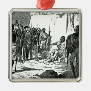 Mr.Rassam's interview with King Theodore Metal Tree Decoration